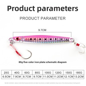 Señuelo de Pesca de Alta Densidad con Punta Afilada y Decoración de Plumas Luminosas para Pesca en Aguas Profundas, Fabricado por Lion Source - Product Image 3