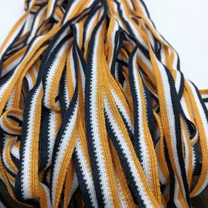 เทปผ้าถักลายทางแบบกำหนดเอง OEKO-TEX Standard 100 ผลิตจากโพลีเอสเตอร์และฝ้าย สำหรับเสื้อผ้า - Product Image 1