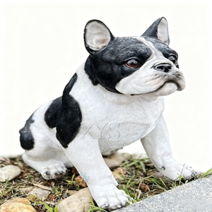 Sculptures de bouledogues <span class=keywords><strong>français</strong></span> en résine de haute qualité personnalisées, figurines d'animaux artistiques pour la décoration de Noël à la maison - Product Image 6