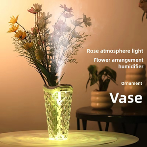 800ml Mini USB Air Humidifier, Portable Crystal Color Nightlight <b>LED</b> <b>Diffuser</b> for Children - Product Image 5