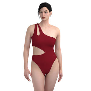 Costume da bagno bikini personalizzato con laccetti, perizoma, sexy, taglie forti, set corto/lungo in Spandex/Nylon con scritta, ideale per la spiaggia - MOQ basso, direttamente dalla fabbrica - Product Image 5