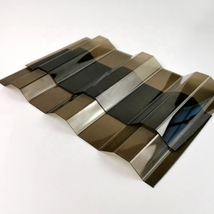 Feuille de polycarbonate en forme de vague grise de bonne transparence de Strashine feuille <span class=keywords><strong>ondulée</strong></span> de PC feuille <span class=keywords><strong>ondulée</strong></span> de polycarbonate - Product Image 2