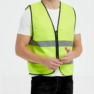 Chaleco DE SEGURIDAD ANSI ligero de alta visibilidad Clase 1 Material reflectante fluorescente Logotipo personalizable Colores Tamaños EN 20471 - Product Image 4