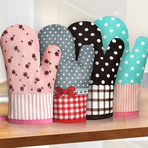 Guantes de horno de algodón grueso, tamaño estándar, aislantes del calor para hornear en la cocina y usar en el horno - Product Image 5