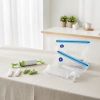 Sacs sous vide en PE avec fermetures éclair, adaptés pour l'emballage des noix, des haricots, des aliments pour bébés, des croustilles, des aliments pour animaux, de la gelée, des sushis, etc.