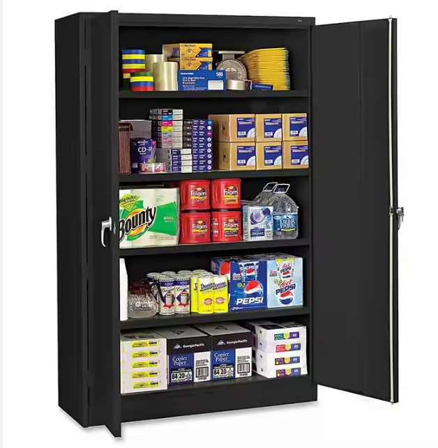 Metal Storage Cabinet Files Office Steel Cabinet Metal Filling Cabinet Cupboard 2 Doors
