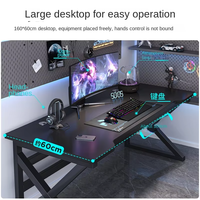 Table de jeu informatique en acier carbone moderne et simple de haute qualité pour salle d'e-sport