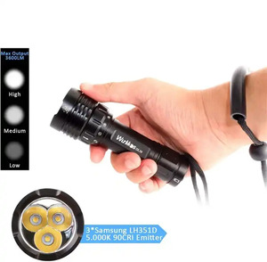 Wurkcos DL30 senter Selam, Senter LED Lumens tinggi 3600lm lempar panjang waktu lari bawah air multi-fungsi dapat diisi ulang - Product Image 5