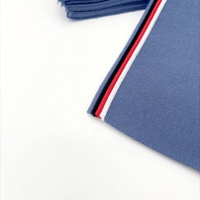 Côtes à tricoter en élasthanne 95% coton 5% personnalisées 1*1 Nervure de col jacquard
