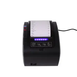 ZY606 Printer Penerimaan ZYWELL USB Seri Lan 58Mm 80Mm Thermal Printer untuk Printer Dapur & Scanner