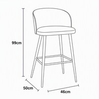 Tabouret de comptoir personnalisable pour cave à vin, dossier haut, antidérapant, résistant aux taches, en tissu, export direct, best-seller, très apprécié