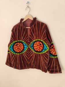 Chaqueta Suzani Hecha a Mano, Estilo Vintage, Bordada, Estilo Bohemio, Prenda Artesanal, Chaqueta de Terciopelo para Mujer, Chaqueta Suzani - Product Image 5