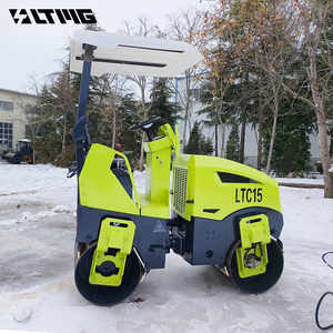 Xách tay 1 tấn 1.5 tấn 2 tấn đi xe trên TANDEM nhỏ <span class=keywords><strong>compactor</strong></span> hai bánh xe rung trống đường lăn - Product Image 2