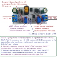 Module de charge MPPT abaisseur de tension DC-DC SD29AJTC pour batteries Li-ion/Li-po/LiFePO4/Lithium Titanate de 1,5 à 25 V