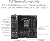 Carte mère de bureau Micro-ATX reconditionnée pour TUF GAMING B660M-PLUS WIFI DDR4, LGA1700, compatible Intel 12e/13e/14e génération, B660, 128 Go SATA DDR