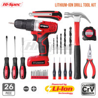 26 pièces 8V électrique sans fil bois et plastiques perceuse et kit d'outils de bricolage à domicile dans une boîte à outils. OEM ODM soutenu