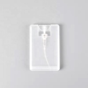 Venta al por Mayor de Botellas de Perfume Planas de Plástico Transparente Blanco y Negro de 20 ml con Atomizador, Formato Tarjeta de Crédito - Product Image 4