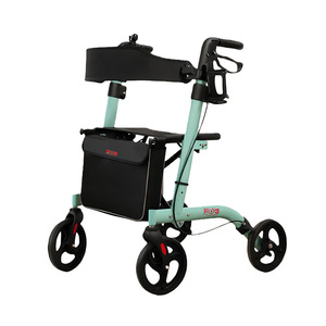 Love You Gentleman, aide à la marche pliable, en alliage d'aluminium, quatre roues, réglable, portable, poussette pour personnes âgées - Product Image 1