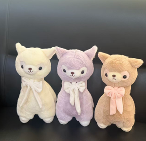 ตุ๊กตาอัลปาก้าขนนุ่มคุณภาพสูง ขายส่ง ตุ๊กตาสัตว์น่ารักผูกโบว์ ของเล่นเด็ก ของขวัญ บรรจุกล่อง - Product Image 4