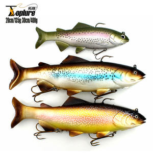 Goture — leurre souple avec <span class=keywords><strong>fil</strong></span> et plomb à l'intérieur, appât artificiel idéal pour la pêche en bateau, 135g, 20cm, 400g, 30cm - Product Image 2