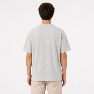T-shirt 100 % coton surdimensionné à épaules tombantes, coupe carrée, avec logo brodé personnalisé, service OEM ODM, strass - Product Image 2