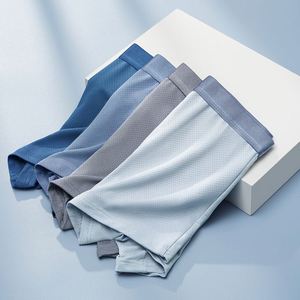 Ropa Interior de Seda de Hielo para Hombre, Bóxers de Verano, Transpirables, Antibacterianos, para Hombre, Talla Grande, Sin Costuras - Product Image 1