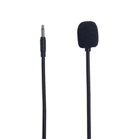 Mini casque micro 3,5 mm, petit microphone polyvalent pour les conférences et l'utilisation de caméras
