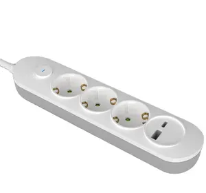 2024 Factory New EU type German Power Strip with USB extension socket