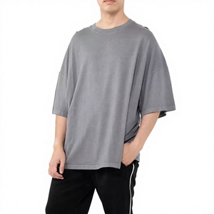 เสื้อยืดเปล่าคุณภาพสูงสำหรับผู้ชาย ผ้าฝ้าย 100% คอกลม เนื้อผ้านุ่ม แขนสั้น รับสั่งพิมพ์ลายตามแบบ OEM ODM ผู้ผลิตขายส่ง - Product Image 1