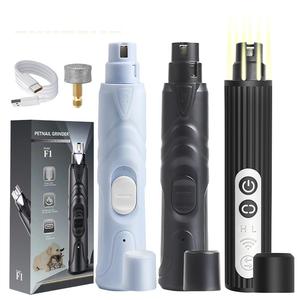 Silent Rechargeable Led Light Pet Electric Nail Grinder For <b>Dogs</b> Soft Quiet Professional For Pet Custom Logo New Arrival - Product Image 1