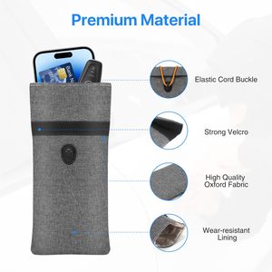 Sac Faraday sac de blocage de Signal RFID GPS clé de voiture téléphone portable Signal FOB <span class=keywords><strong>bloqueur</strong></span> portefeuille pochette de protection étui de protection de la vie privée - Product Image 3