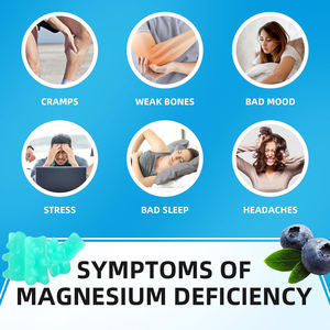 Gummies au magnésium glycinate pour la relaxation, vente chaude, végétaliennes, améliorent la santé cardiaque et osseuse - Product Image 6