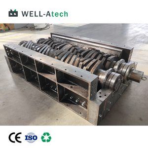 Thương MạI Đôi trục quần áo chất thải lốp gỗ trường hợp Shredder Máy tái chế nhựa máy nghiền Shredder - Product Image 4