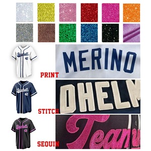 Haut de sport scintillant pour femme, personnalisable avec nom et numéro, tenue de supporter à sequins, mode boutique pour le jour du match, vente en gros - Product Image 4