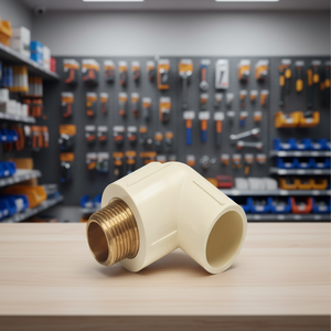 ข้อต่อท่อทองเหลืองแบบข้อศอกตัวผู้ ขนาด 20x15 มม. สำหรับท่อ CPVC มาตรฐาน ASTM D2846 ทนแรงดันสูง แข็งแรง ทนทาน รับผลิตตามแบบ OEM - Product Image 1