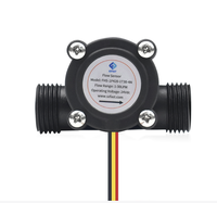 Sensor Aliran Air Baja Tahan Karat Reed Switch 4-20MAH G1" 1 Inci DN25 1-60LPM Output Pulsa Seri FS-1PH/5PH DC5-24V