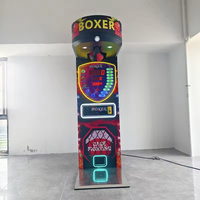 Machine de boxe électronique à monnayeur pour parc d'attractions, machine de frappe de boxe d'arcade, garantie 1 an, version anglaise