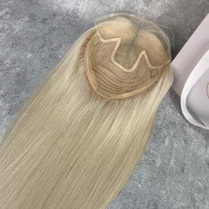 # Postizo de Cabello Ruso Rubio 60, con Frente de Encaje 8x10, Alta Calidad en Existencia, Línea de Cabello Invisible, para Mujeres - Product Image 5