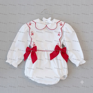 Vestiti per Bambine, Tutina con Bordo Smerlato per Bimbe, Abito Principessa alla Moda per Bambine, <span class=keywords><strong>Vestito</strong></span> <span class=keywords><strong>Natalizio</strong></span> per Bambine - Product Image 5