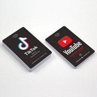 13,56 MHz NFC-Karte Geschäftskarte TikTok-Bewertungskarte Tap-Social-RFID-Visitenkarten