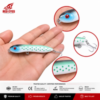 Leurre flottant Red Eyeds Pencil Lure pour la pêche au bar en eau salée et en rivière, action Walk the Dog, en ABS, échantillon gratuit, vente en gros
