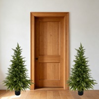 Arbre de Noël artificiel en pin PE dense, type bonsaï, plante artificielle en pot, pour hall d'hôtel et aménagement paysager de jardin