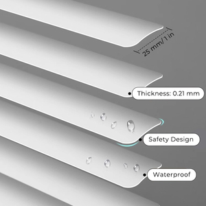 Không có khoan không có công cụ không dây nhôm Rèm Venetian trẻ em an toàn đẩy lên màu dễ dàng để cài đặt Rèm cho cửa sổ nhà - Product Image 2