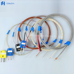 Termocoppia di tipo K, RTD piccolo a estremità esposta HH-K-24 XS-K-24 1000 ℃   Filo di Misurazione in Fibra Ceramica per Alte <span class=keywords><strong>Temperature</strong></span> - Product Image 6