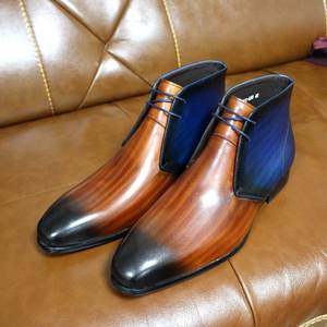 Botas de Trabajo para Hombre, de Cáñamo, con Cordones, Impermeables, Antideslizantes, Estilo Inglés Vintage, con Suela de Goma Cosida a Mano Goodyear - Product Image 3