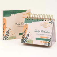 Mini calendrier de bureau 2027, calendrier anime, calendrier de bureau triangulaire inscriptible, calendrier de bureau en bloc, cadeaux d'entreprise
