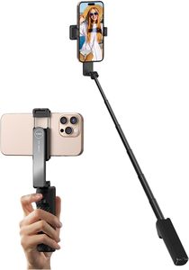 Mini Bastone Selfie Pieghevole in Fibra di Carbonio e Acciaio Inossidabile per iPhone, Estensibile fino a 1000mm, Design Compatto per Vlog/Video Live - Product Image 2