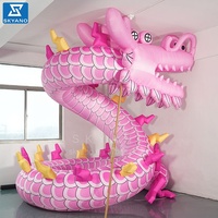 Sculpture de dragon gonflable personnalisée sculpture de publicité commerciale art décoratif