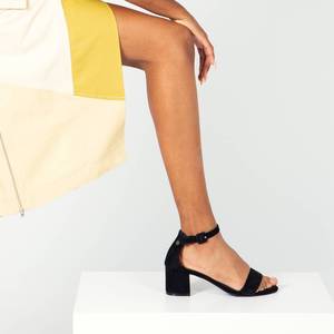 Sandalias de Tacón para Mujer Refresh, Tacón Cuadrado Negro, Correa en el Tobillo, Punta Abierta - Product Image 5