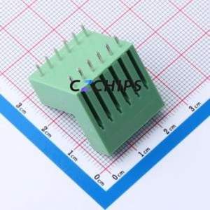KF2EDGVT-3.5-2*6P Plug-in Terminal Block Through hole,P=3.5mm Connector Board-to-Board / Socket - Closed 2x6P 3.5mm Green - Product Image 2